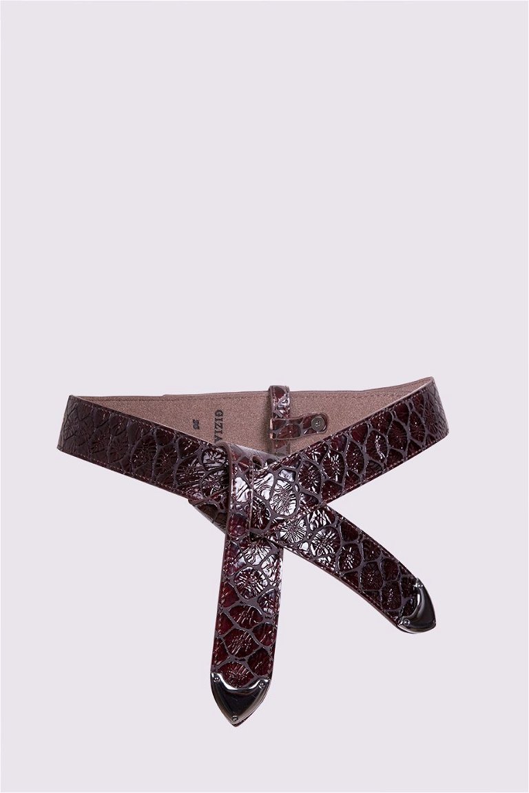 GIZIA - Trok Detailed Leather Belt