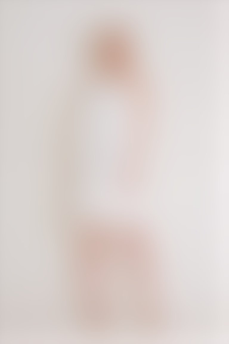 Dantel Detaylı Askılı Ekru Mini Elbise