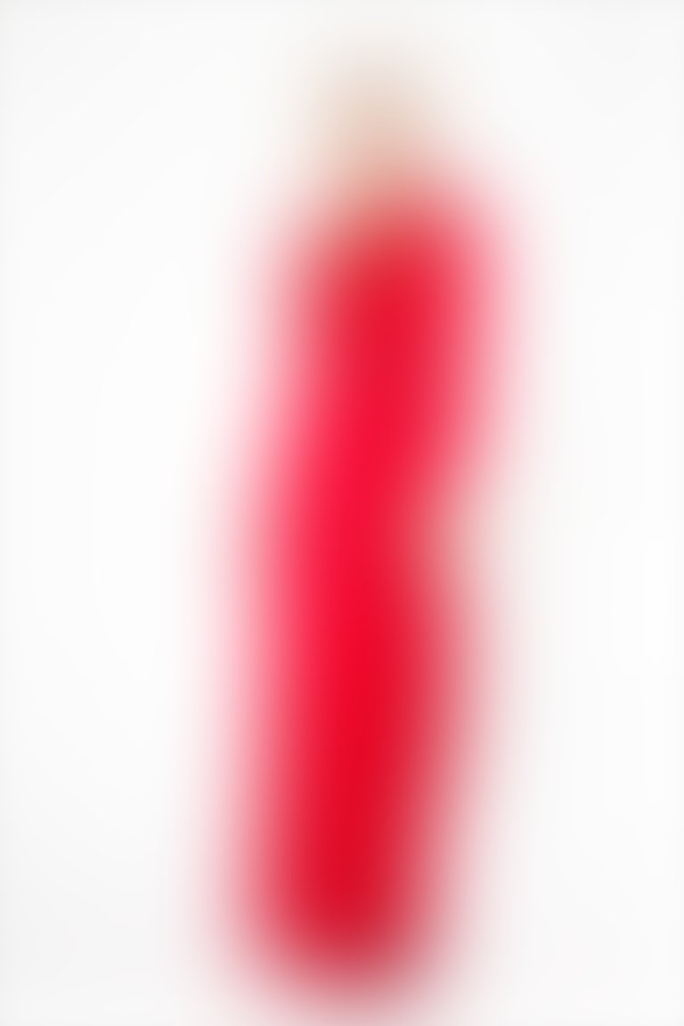 Taş İşleme Detaylı Kırmızı Uzun Gece Abiye Elbisesi