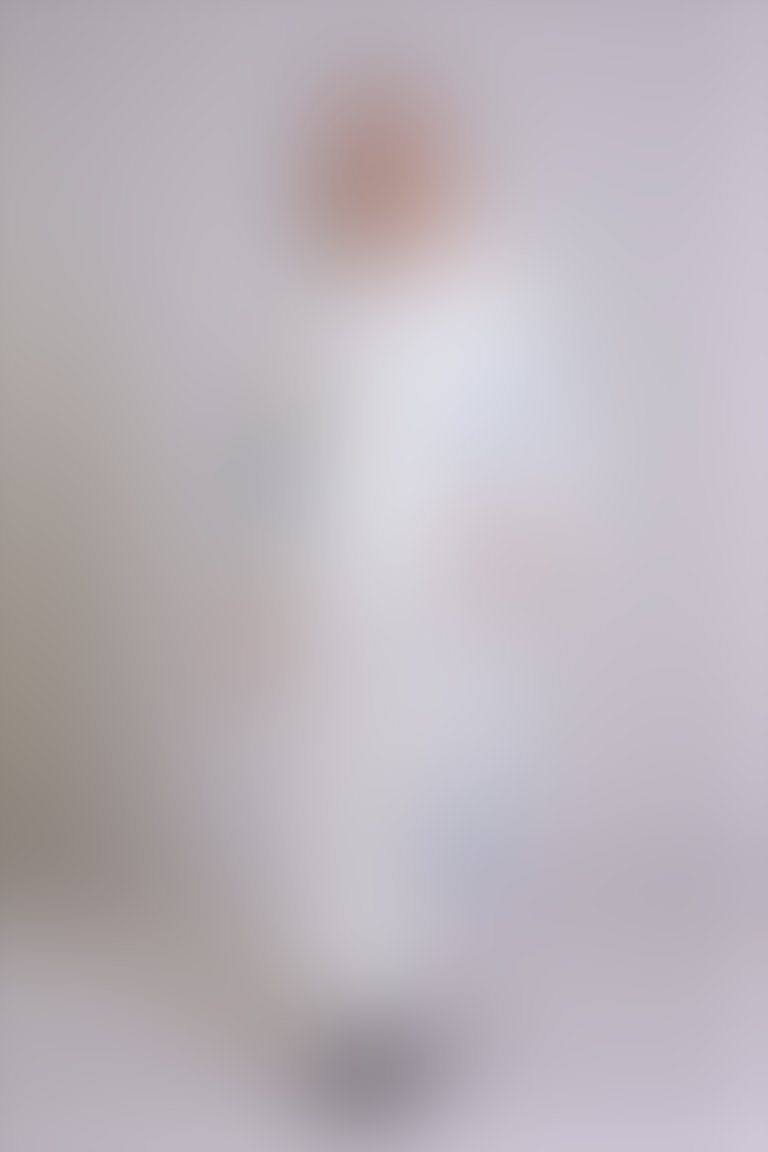 İşleme Detaylı Oversize Kapüşonlu Ekru Sweatshirt