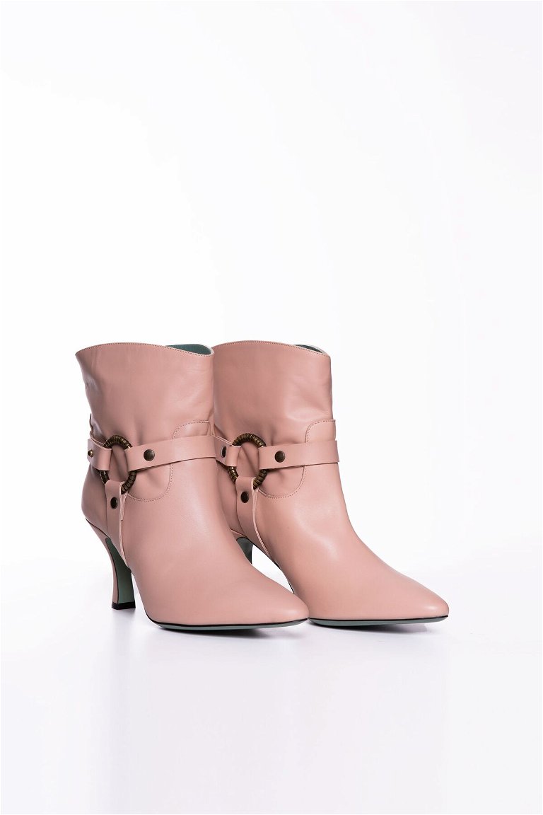 GIZIAGATE - Buckle Detailed Powder Heeled Boots