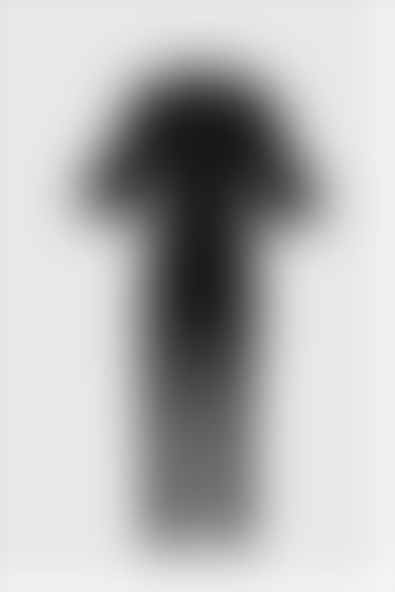 GIZIA - Düğmeli Kol Detaylı Havuç Bilek Boy Siyah Tulum
