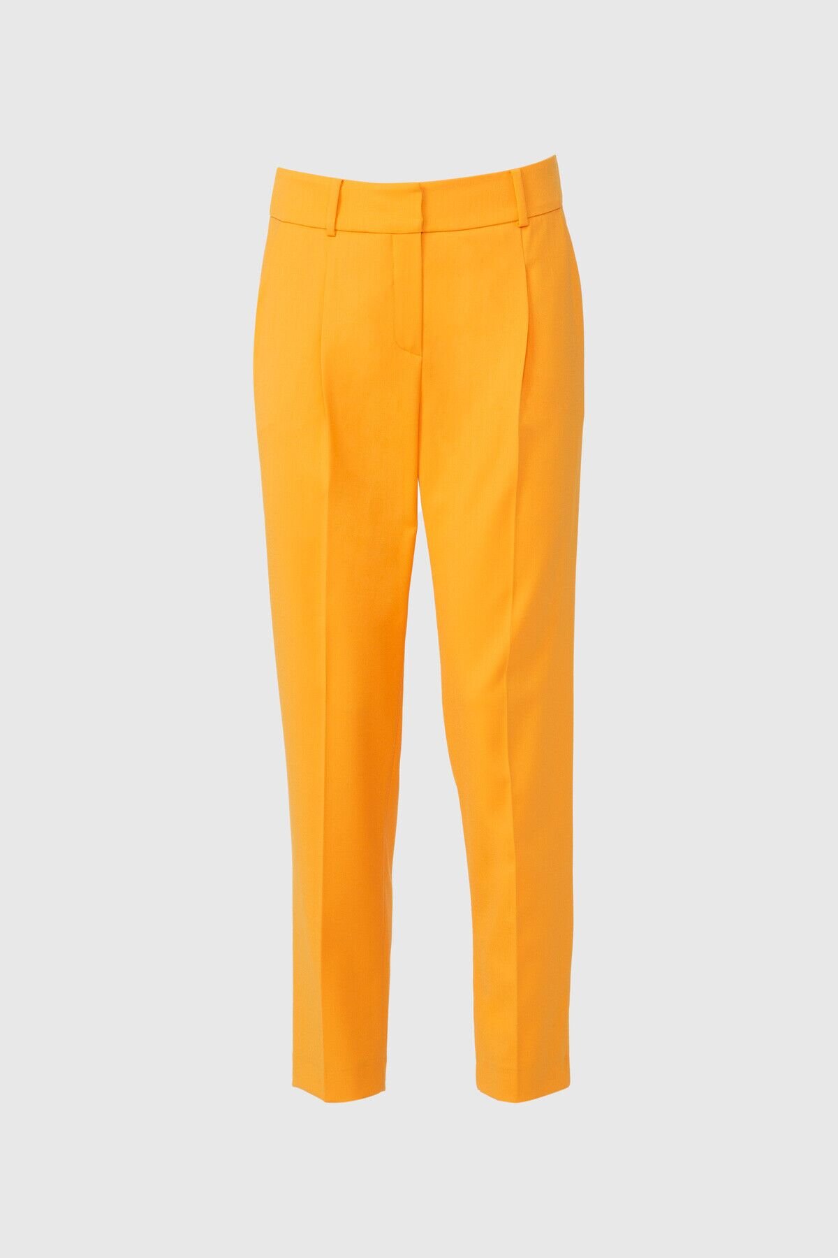 Classic Ankle Length Orange Trousers