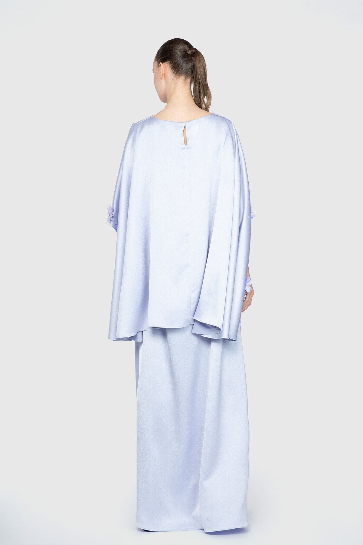 Nihan Peker İşleme Detaylı Uzun Abiye Tasarım Elbise