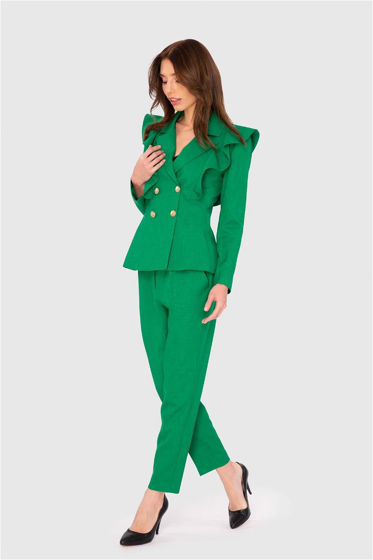 4G CLASSIC - Flywheel Detailed Gold Button Fit Green Suit