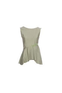 GIZIA - Embroidered Detailed Peplum Green Blouse