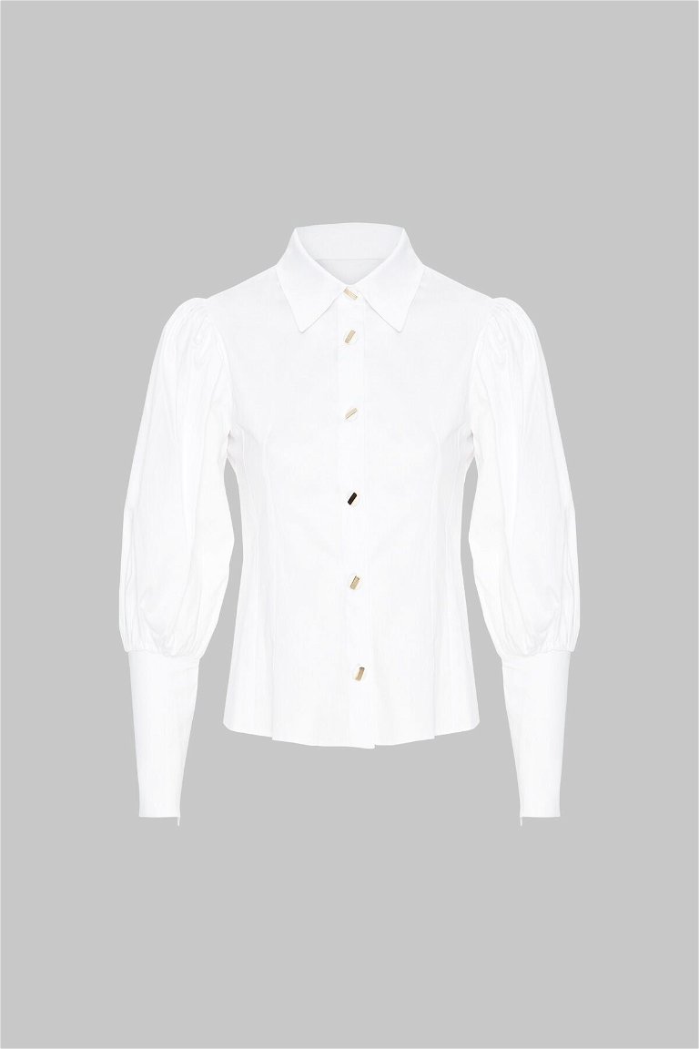 KIWE - Button Detailed White Shirt