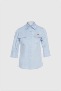 KIWE - Pocket Detailed Blue Shirt