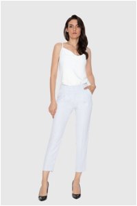 GIZIA - Ankle Length Yellow Light Blue Trousers