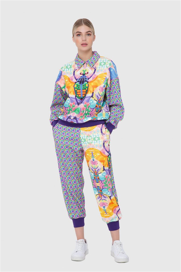 MANI MANI - Color Printed Scuba Sweatshirt