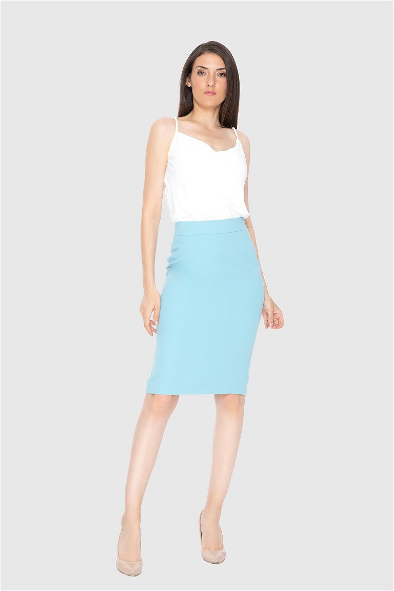 GIZIA - Blue Midi Skirt