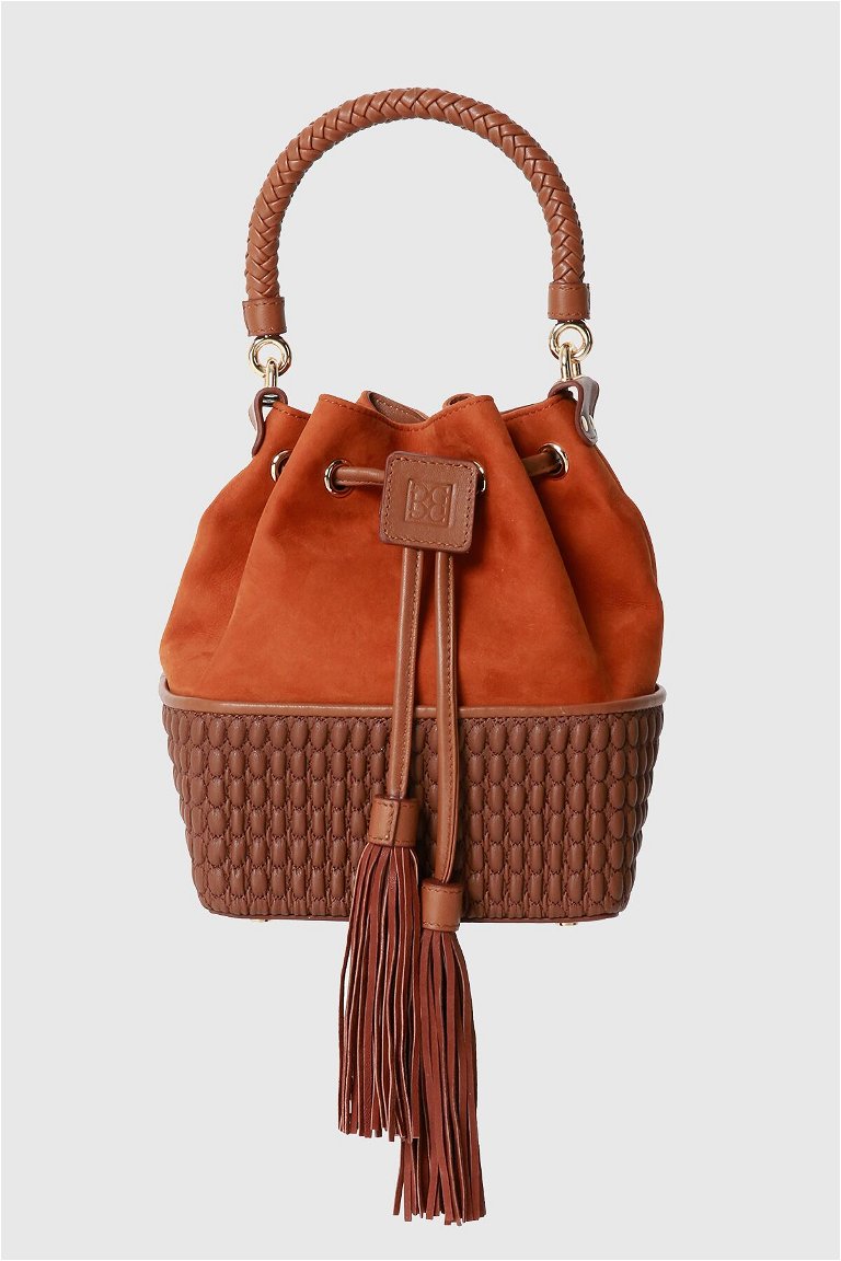 GIZIA - Tasseled Brown Bag