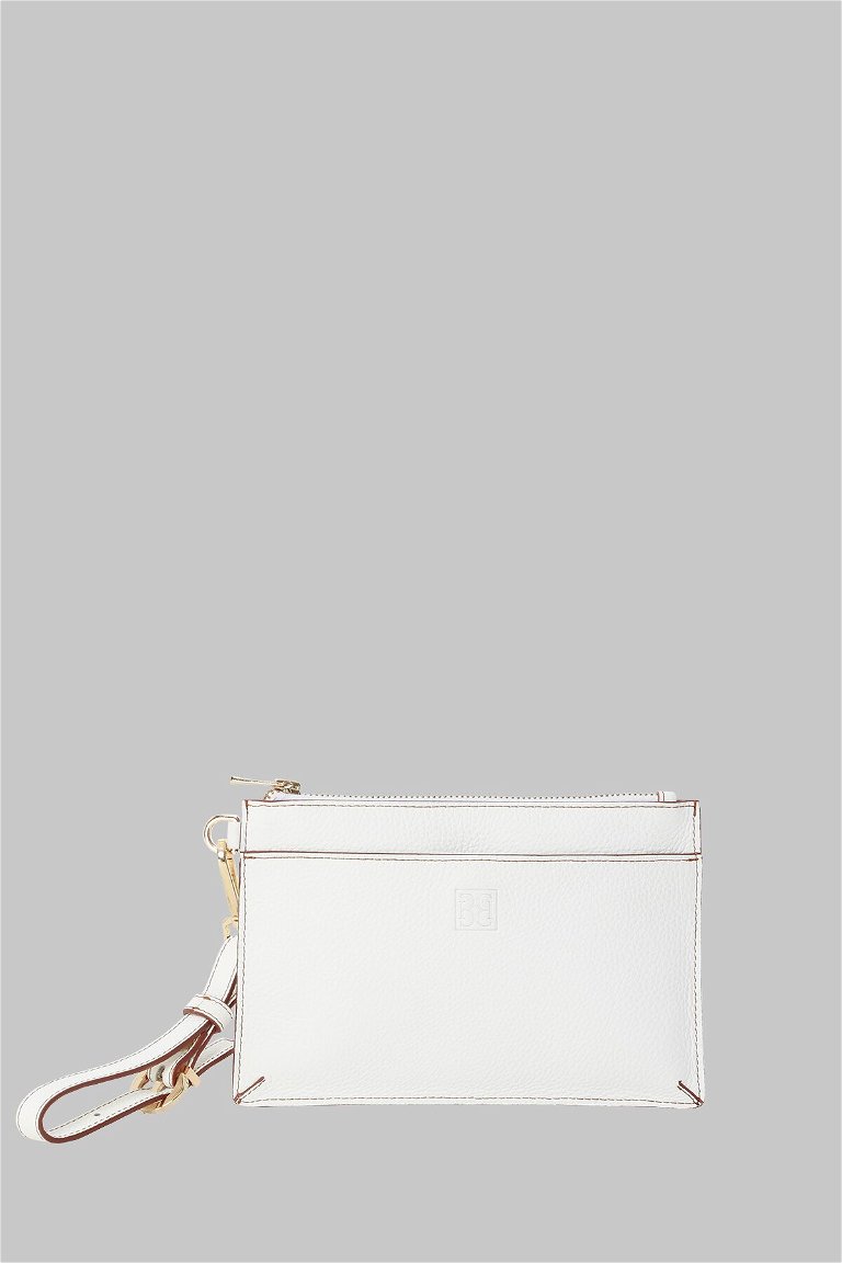 GIZIA - حقيبة لون أبيض مزينة بالعلامة
