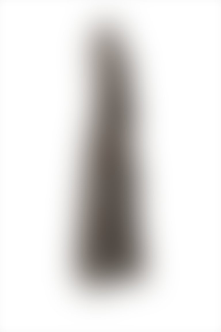 Leopar Desenli Kahverengi Şifon Fırfırlı Uzun Elbise