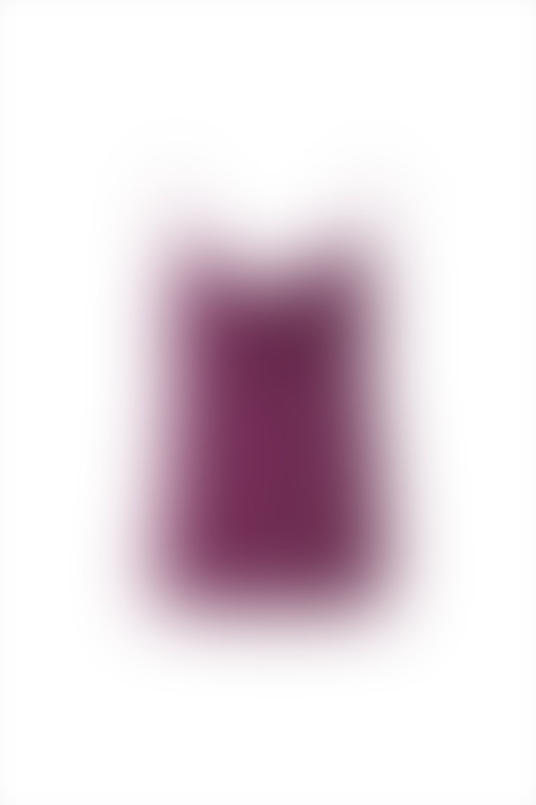 Sleeveless Purple Blouse with Cutout Neckline