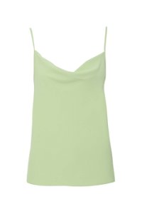 4G CLASSIC - Green Blouse With Cowl Neckline