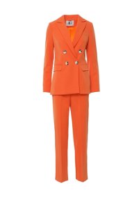 4G CLASSIC - Buttoned Double Breasted Orange Regular Fit Suit