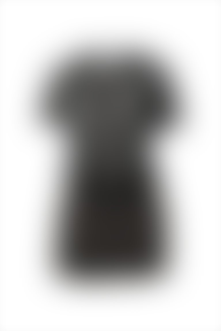 KIWE - Üst Beden Dantelli Beli Lastikli Mini Siyah Tulum