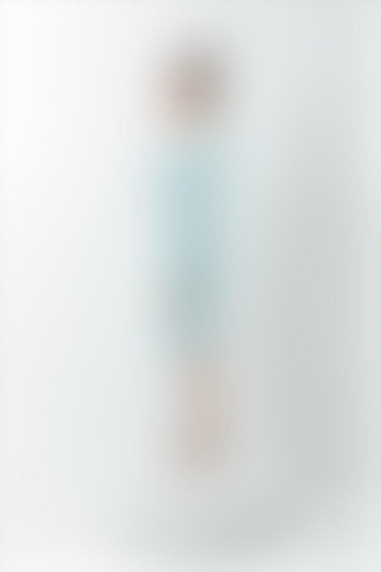 Mint Rengi Kare Yakalı Taş Detaylı Midi Boy Kalem Elbise Ve Saten Yaka Detaylı Kısa Ceket Takım