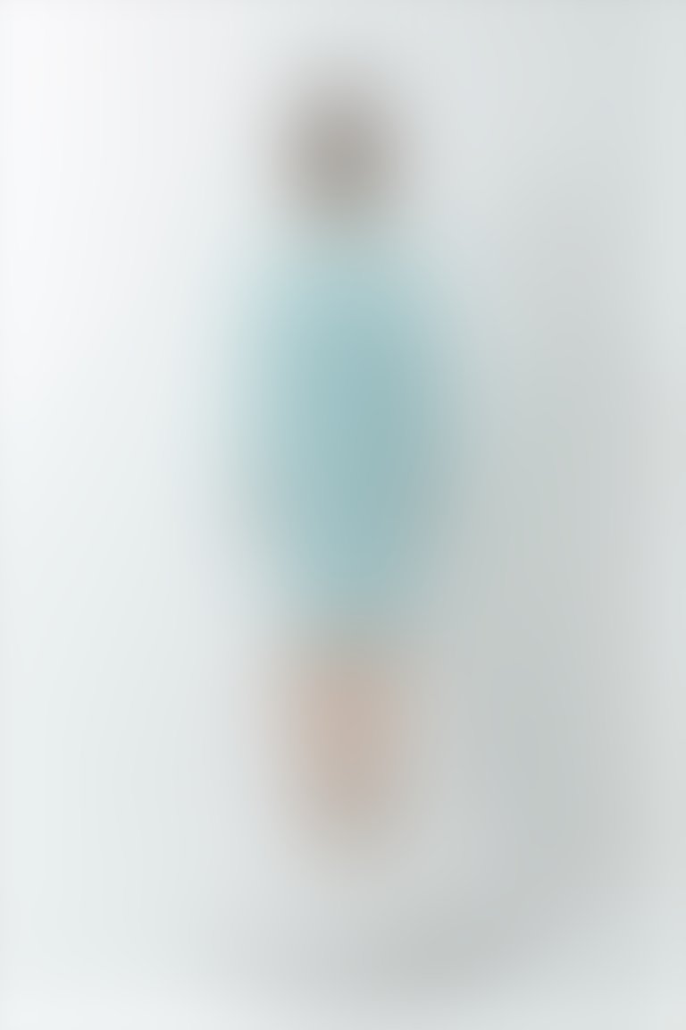 Mint Rengi Kare Yakalı Taş Detaylı Midi Boy Kalem Elbise Ve Saten Yaka Detaylı Kısa Ceket Takım