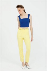4G CLASSIC - Mavi Crop Top With Thick Straps