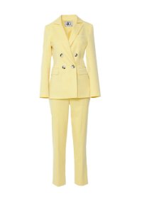 4G CLASSIC - Buttoned Double Breasted Yellow Regular Fit Suit