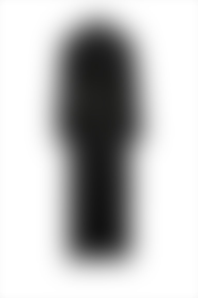 KIWE - Kimona Formunda Yırtmaçlı Rahat Kesim Siyah Trençkot