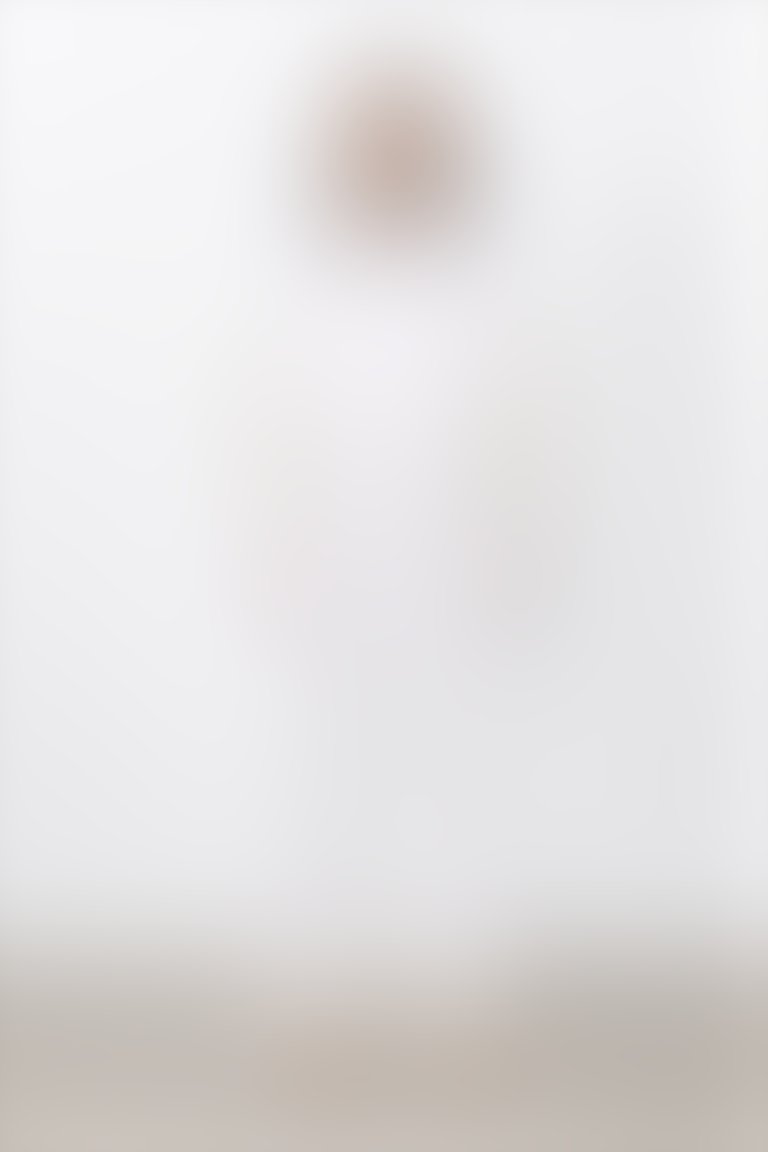 GIZIA - جاكيت جينز أبيض مزين بربطبة