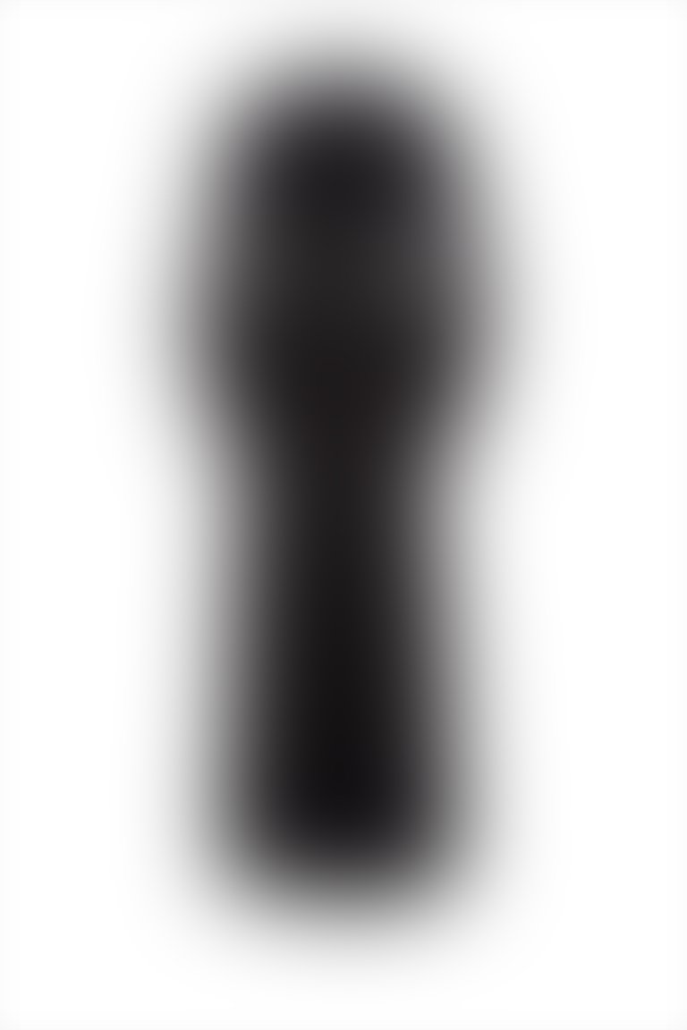Yaka İşleme Detaylı Kuşaklı Piliseli Uzun Siyah Elbise