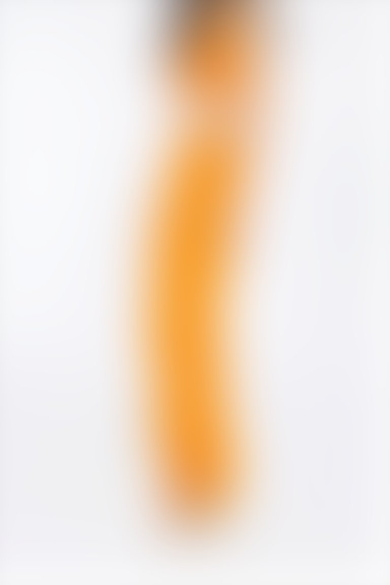 Model Detaylı Paça Yan Dikiş Yırtmaçlı Büzülebilir Arka Bel Hattından Büzgülü Oranj Pantolon