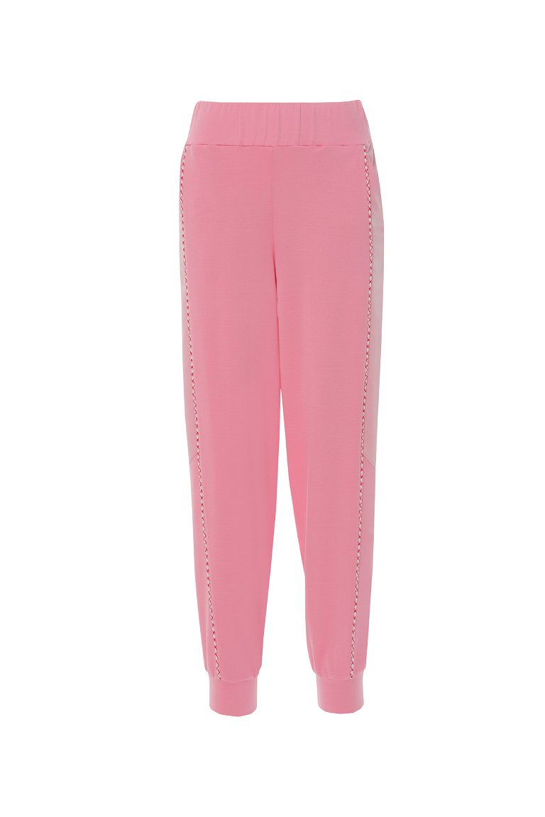 GIZIA SPORT - Tracksuit With Taffeta Detail On The Sides And Elastic Waist 