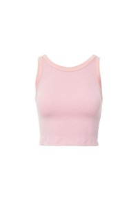GIZIA SPORT - Sleeveless Pink Crop Blouse With Low Back