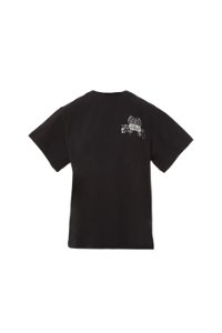 GIZIA SPORT - Aplike Nakış Detaylı Basic Siyah Tshirt