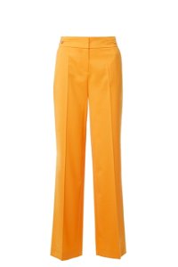 GIZIA - Orange Trousers with Gold Button Detail Flato Pockets