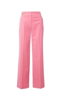 GIZIA - Pink Trousers with Gold Button Detail Flato Pockets