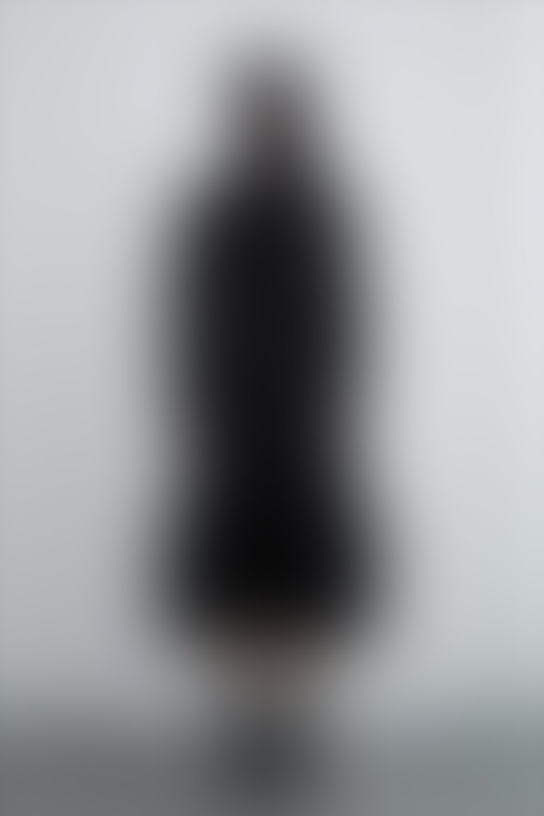 Süs Fermuar Detaylı Yakası Çtçıtlı Uzun Kol Poplin Gömlek
