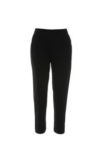 GIZIA SPORT - Black Pants with Gold Accessory Details and Lace-Patterned Pockets