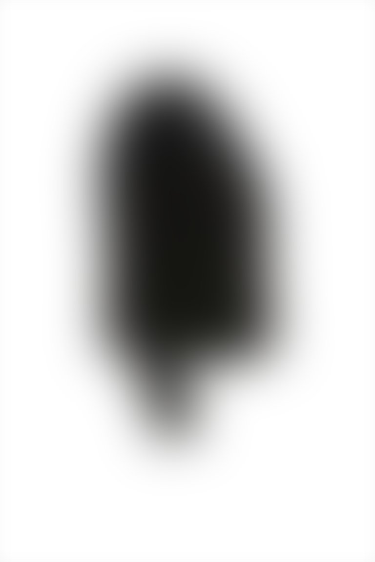 Boncuklu Kordon Detaylı Arkası Fermuarlı Siyah Bluz
