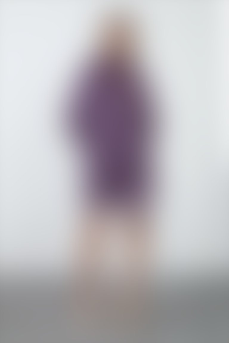 Ön Beden Damla Detaylı Tek Ucu Dantel Şeritli Lacivert Elbise