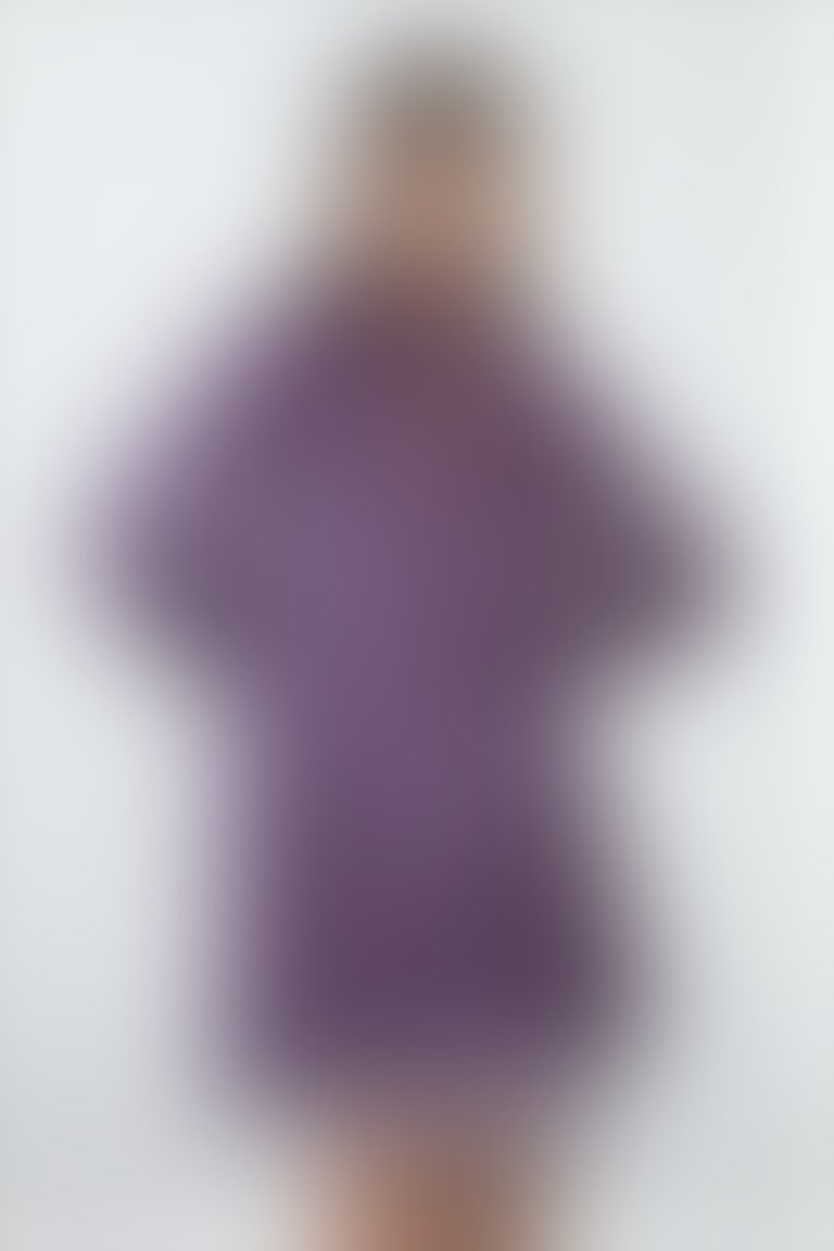 Ön Beden Damla Detaylı Tek Ucu Dantel Şeritli Lacivert Elbise