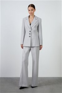 GIZIA CLASSIC - Gray Suit With Mono Closure Fit Pants