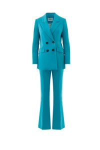 GIZIA CLASSIC - Fit Turquoise Team With Crossover Closure Spanish Pants