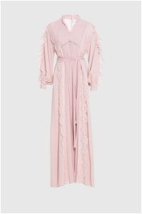 GIZIA - Lace Detailed Pink Long Dress