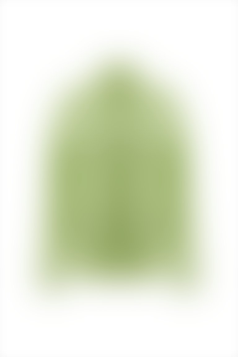 Cep Kapağı Detaylı Uzun Kollu Yeşil Gömlek