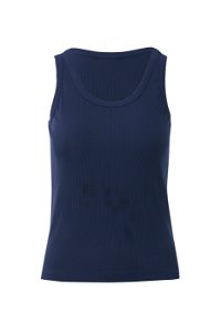 GIZIA CLASSIC - Sıfır Kollu Basıc Lacivert Bluz