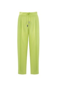 GIZIA - Doğal Taş Süslemeli Yeşil Pantolon