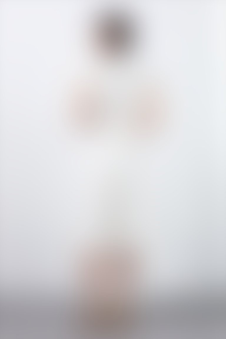 Sash Detailed Buttoned Zero Sleeve White Long Dress