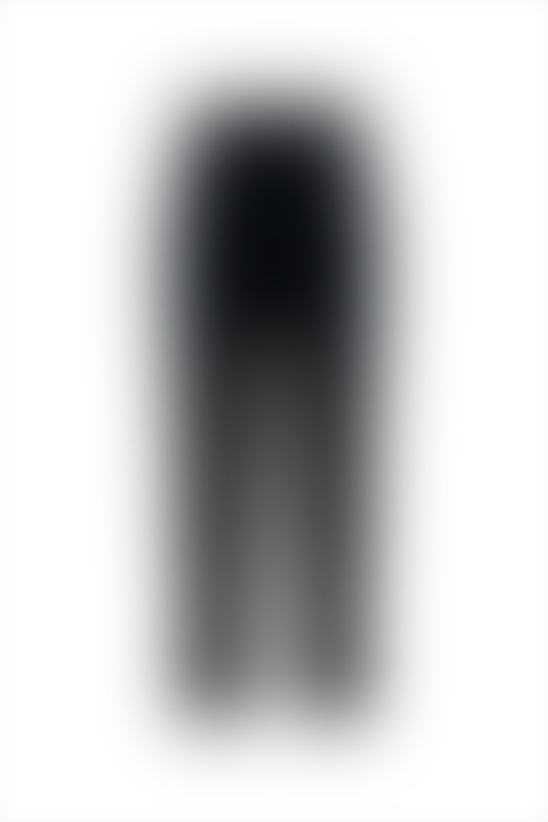 Apolet Ve İşleme Detaylı Bilek Boy Siyah Havuç Pantolon