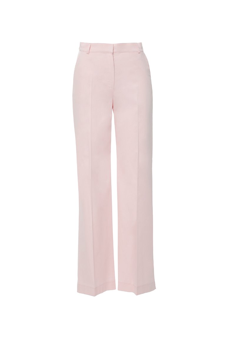 KIWE - Palazzo Pink Trousers With Pocket